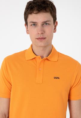 Erkek Regular Fit Polo Yaka Turuncu Basic Tişört - 50306007136