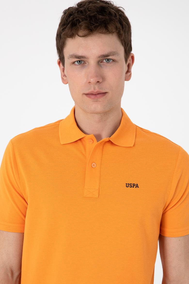 Erkek Regular Fit Polo Yaka Turuncu Basic Tişört - 50306007136