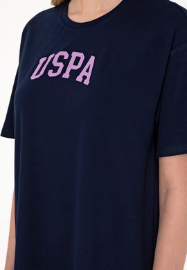 Kadın Lacivert Modal Karışımlı Bisiklet Yaka Mini Boy Örme Elbise - 50306675013