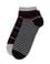 Erkek Siyah 2'li Gri Çizgili Patik Çorap