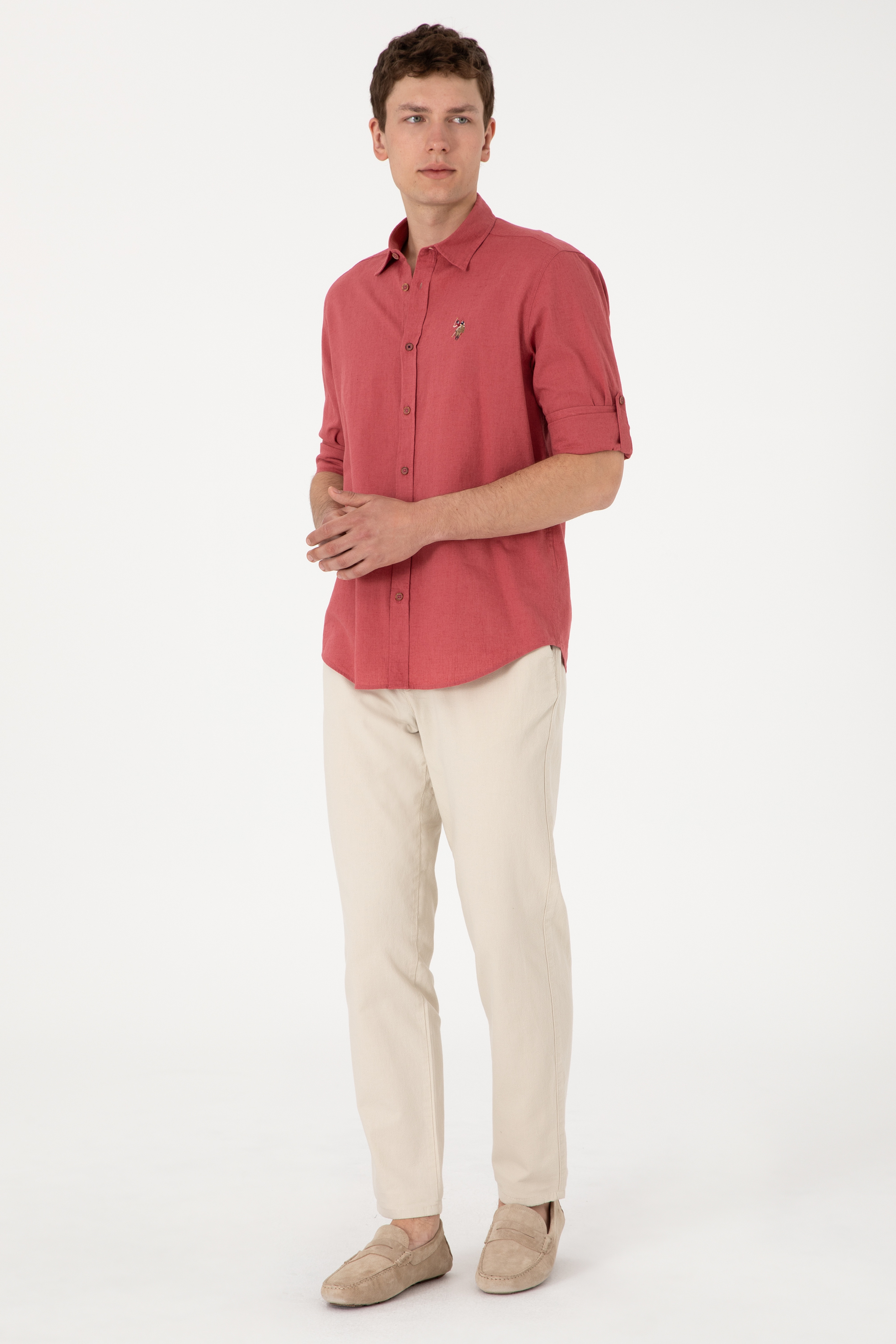Erkek Carrot Fit Taş Kanvas Pantolon