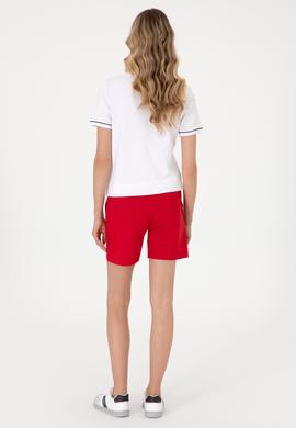 Kadın Kırmızı Örme Şort - 50305755030