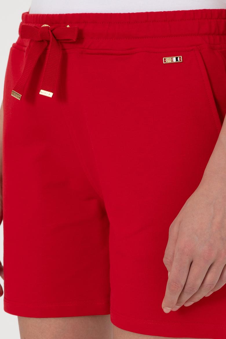 Kadın Kırmızı Örme Şort - 50305755030
