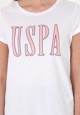 Kadın Beyaz Bisiklet Yaka Tişört - 50305842039