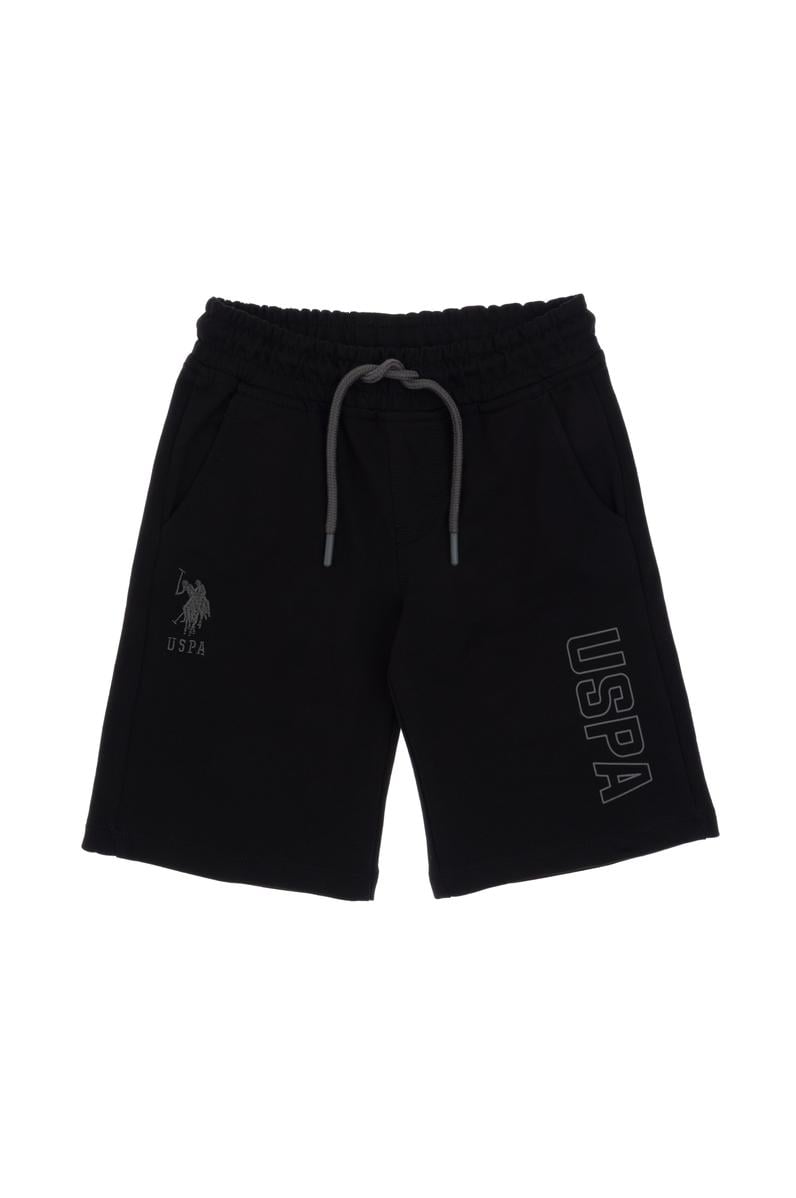 Erkek Çocuk Siyah Örme Şort