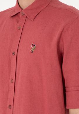 Erkek Vişne Uzun Kollu Basic Gömlek - 50297868169