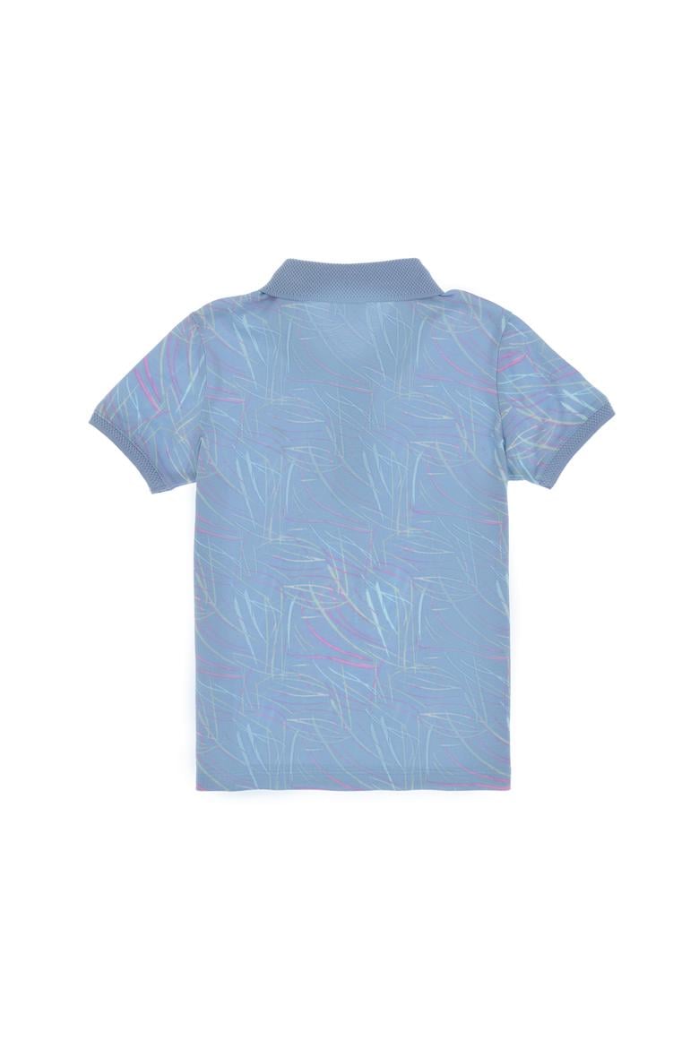 Erkek Çocuk Mavi Polo Yaka Tişört - 50299698013