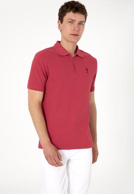 Erkek Regular Fit Polo Yaka Vişne Tişört - 50299601036