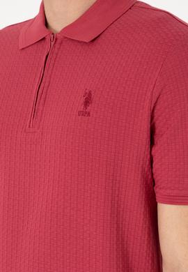 Erkek Regular Fit Polo Yaka Vişne Tişört - 50299601036