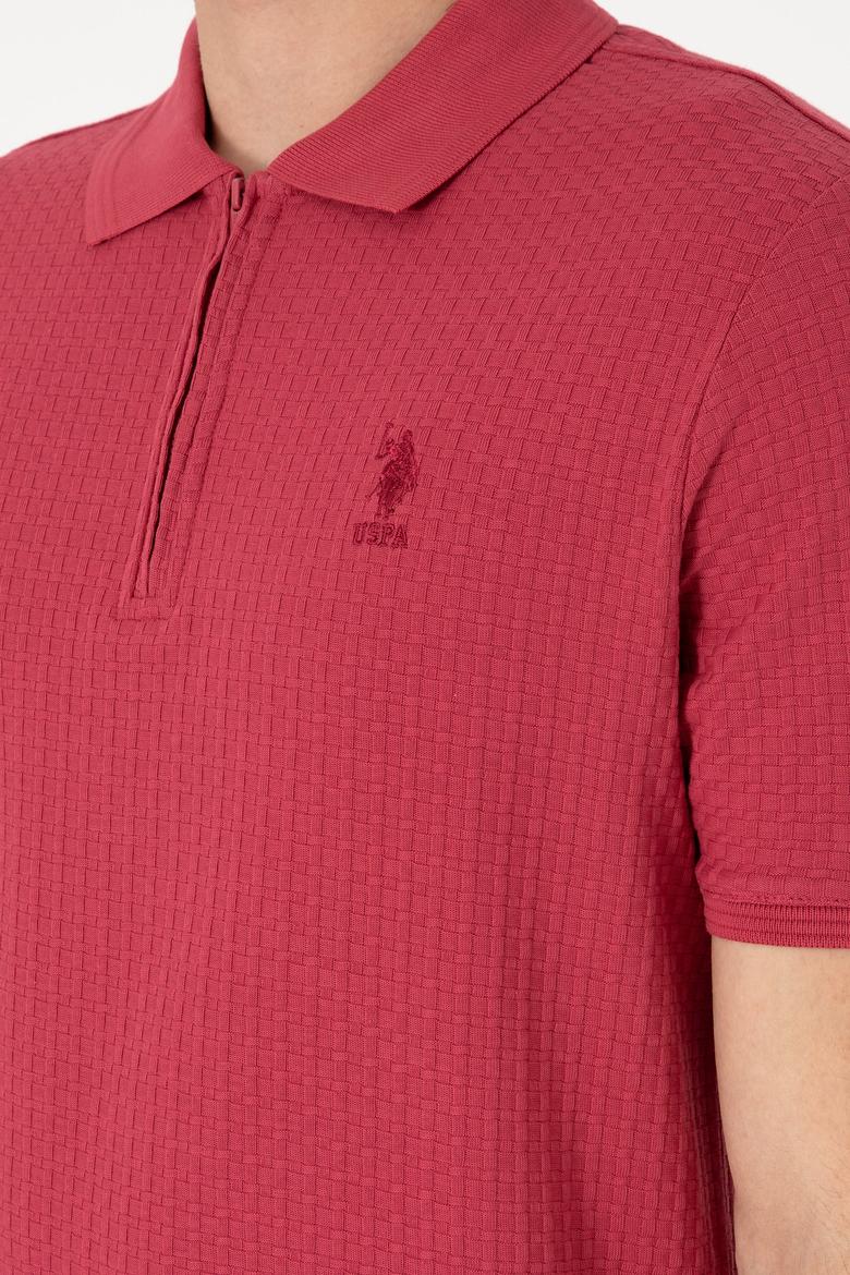 Erkek Regular Fit Polo Yaka Vişne Tişört - 50299601036