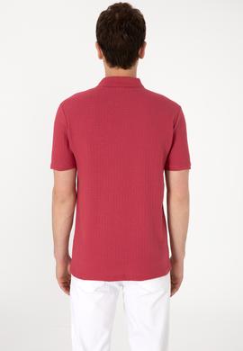 Erkek Regular Fit Polo Yaka Vişne Tişört - 50299601036