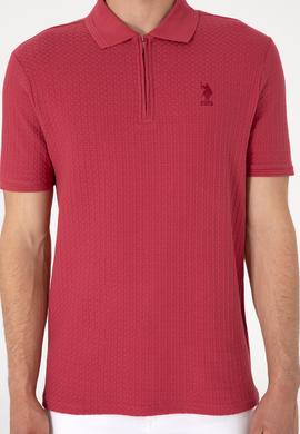 Erkek Regular Fit Polo Yaka Vişne Tişört - 50299601036