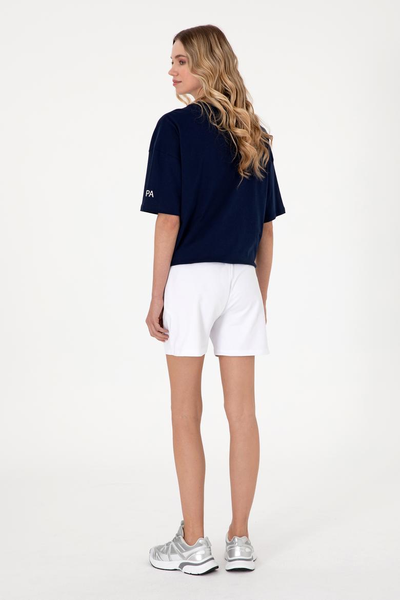 Kadın Beyaz Örme Şort - 50300840011