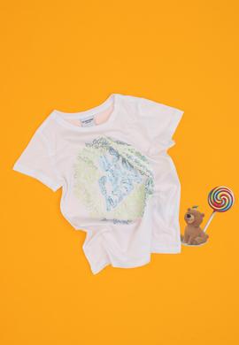 Kız Çocuk Beyaz Tişört - 50300982003