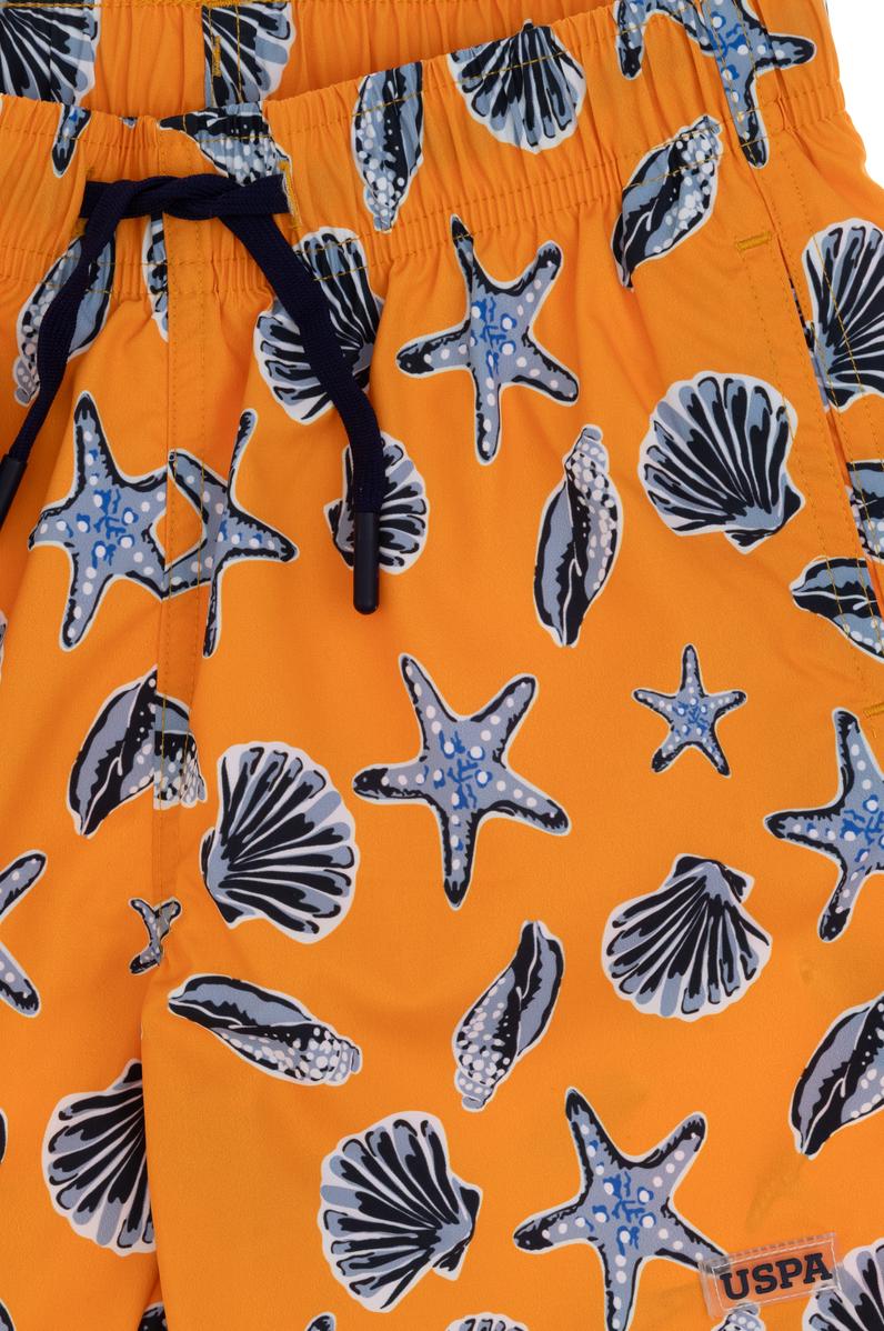 Erkek Çocuk Turuncu Deniz Şortu
