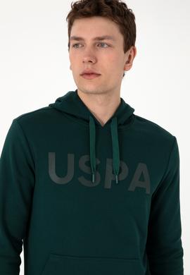 Erkek Koyu Yeşil Basic Sweatshirt - 50289056139