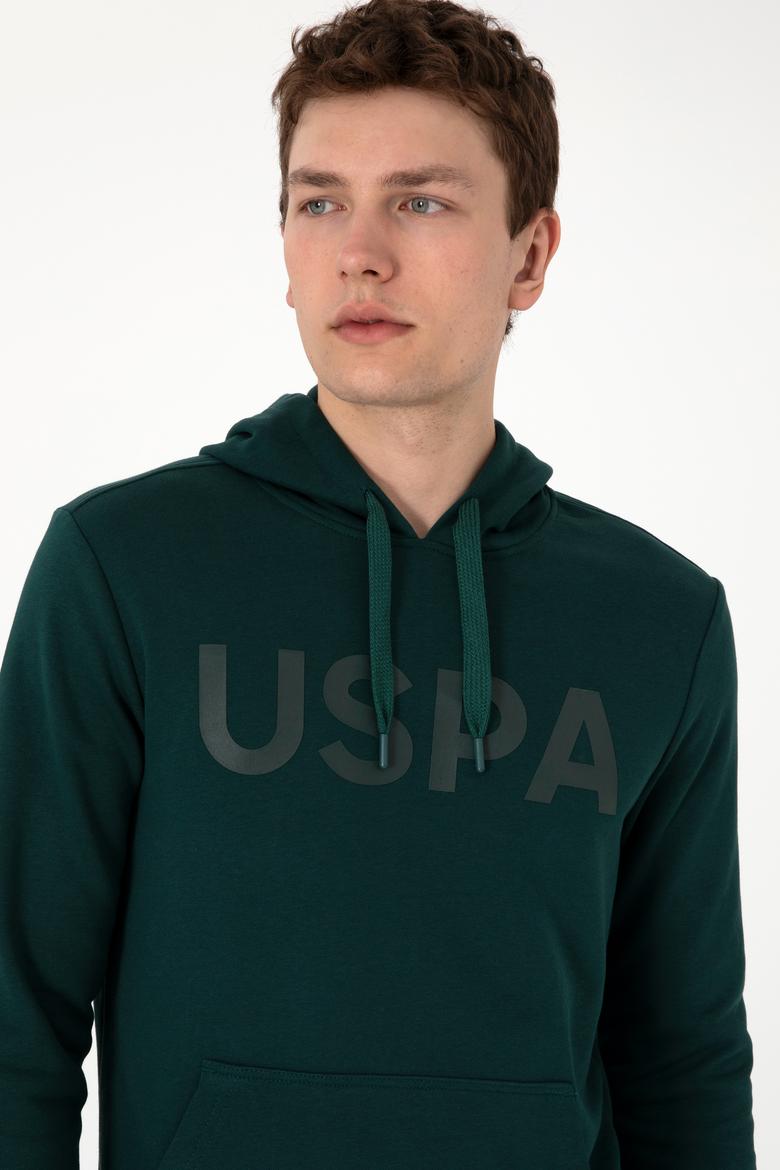 Erkek Koyu Yeşil Basic Sweatshirt - 50289056139