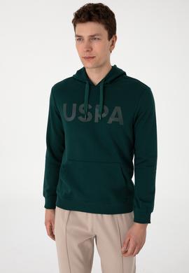 Erkek Koyu Yeşil Basic Sweatshirt - 50289056139