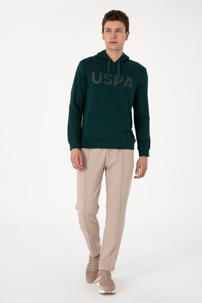 Erkek Koyu Yeşil Basic Sweatshirt - 50289056139