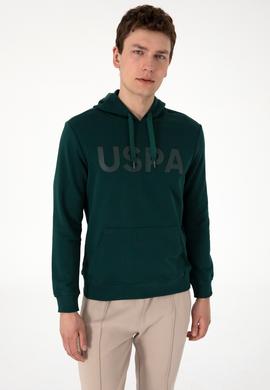 Erkek Koyu Yeşil Basic Sweatshirt - 50289056139