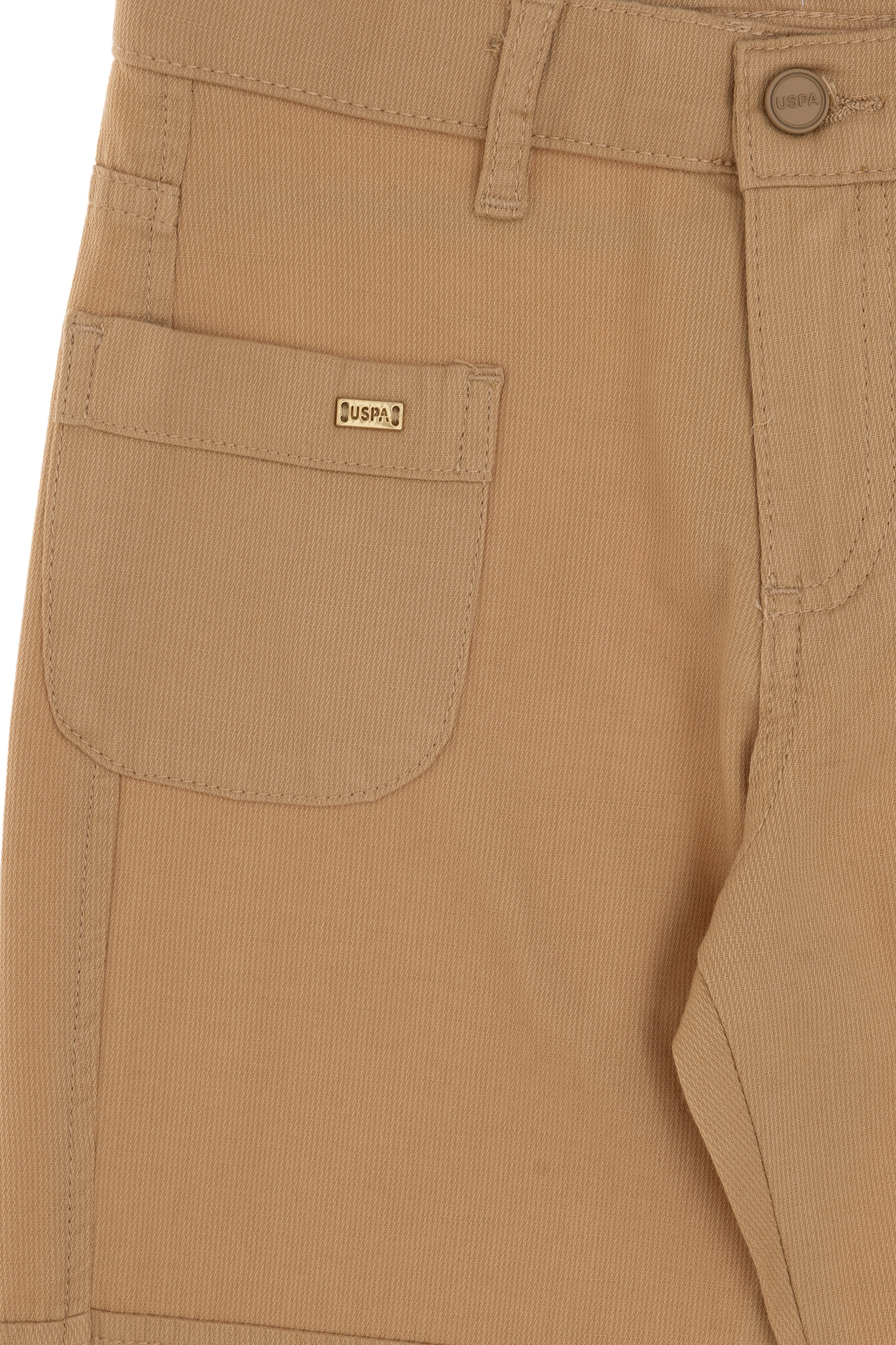Kız Çocuk Camel Kargo Kanvas Pantolon - Image 3