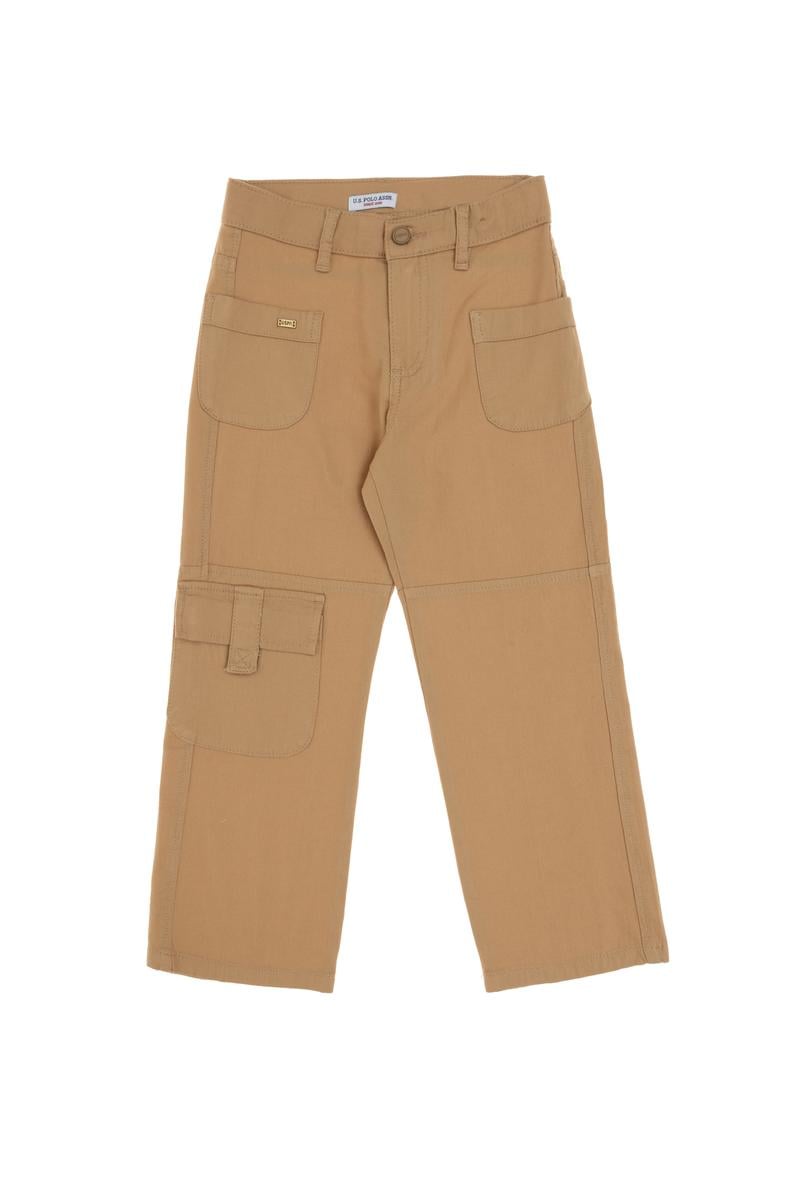 Kız Çocuk Camel Kargo Kanvas Pantolon