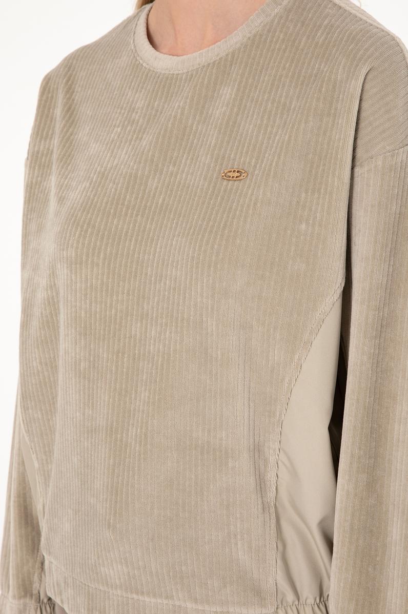 Kadın Açık Haki Sweatshirt