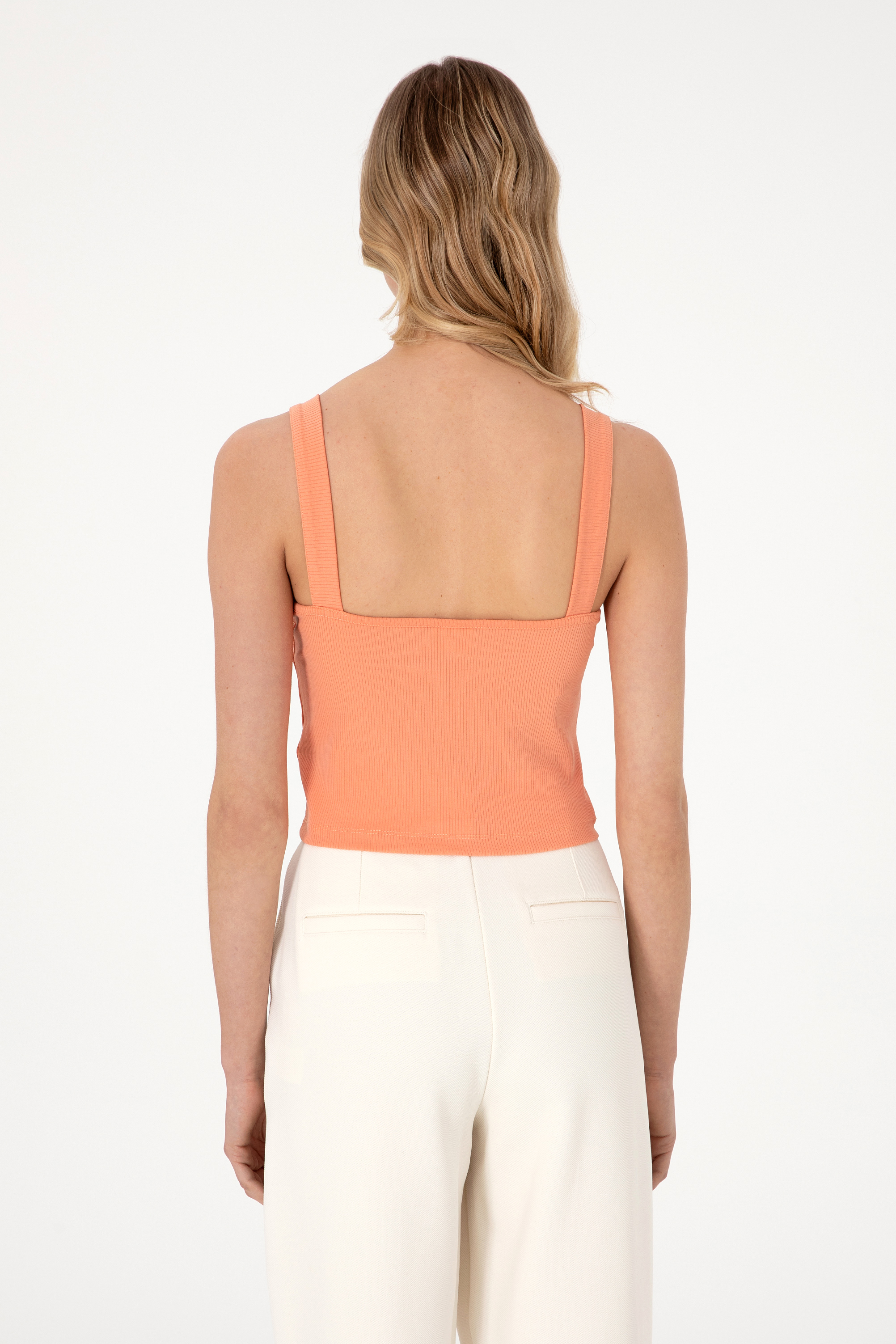 تی شرت Crop Top یقه یو شکل زنانه یو اس پولو | U.S. Polo Assn. - تصویر 5