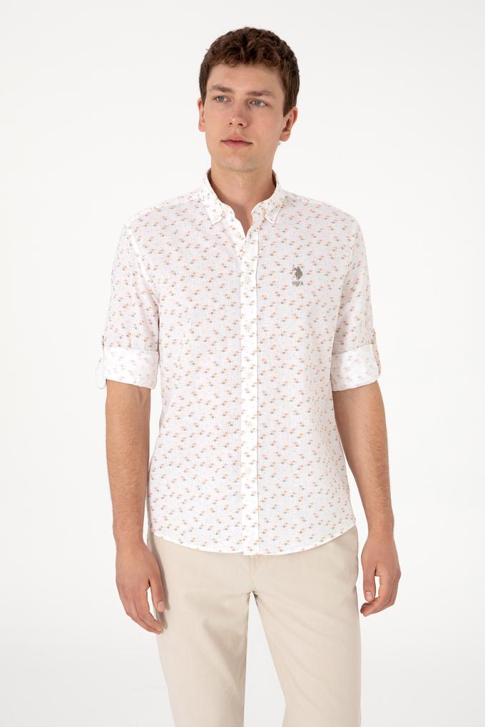 Erkek Haki Uzun Kollu Gömlek