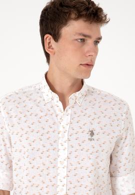 Erkek Haki Uzun Kollu Gömlek - 50288374015