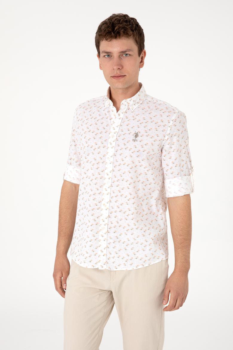 Erkek Haki Uzun Kollu Gömlek - 50288374015