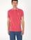 Erkek Slim Fit Polo Yaka Pembe Yıkamalı Basic Tişört