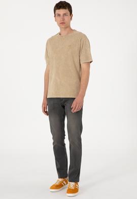 Erkek Açık Haki Jean Pantolon - 50298550006