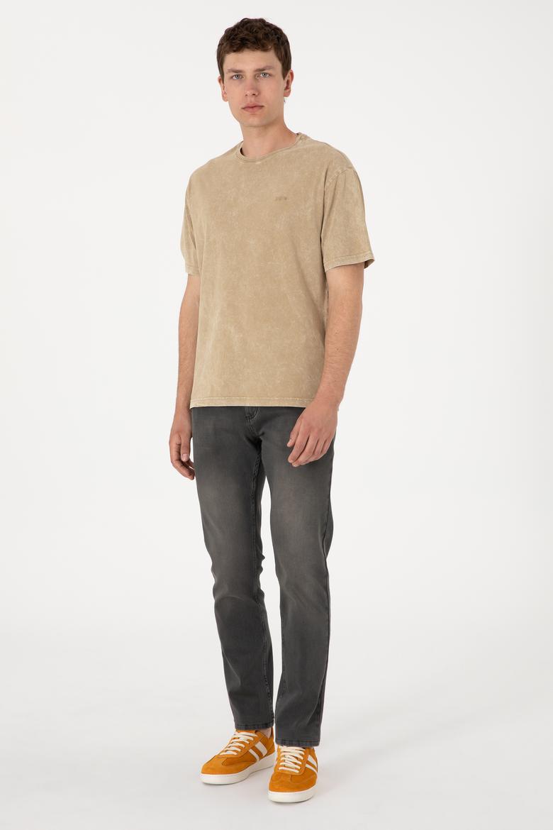 Erkek Açık Haki Jean Pantolon - 50298550006