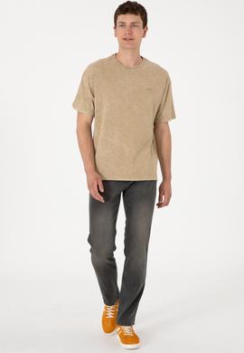 Erkek Açık Haki Jean Pantolon - 50298550006