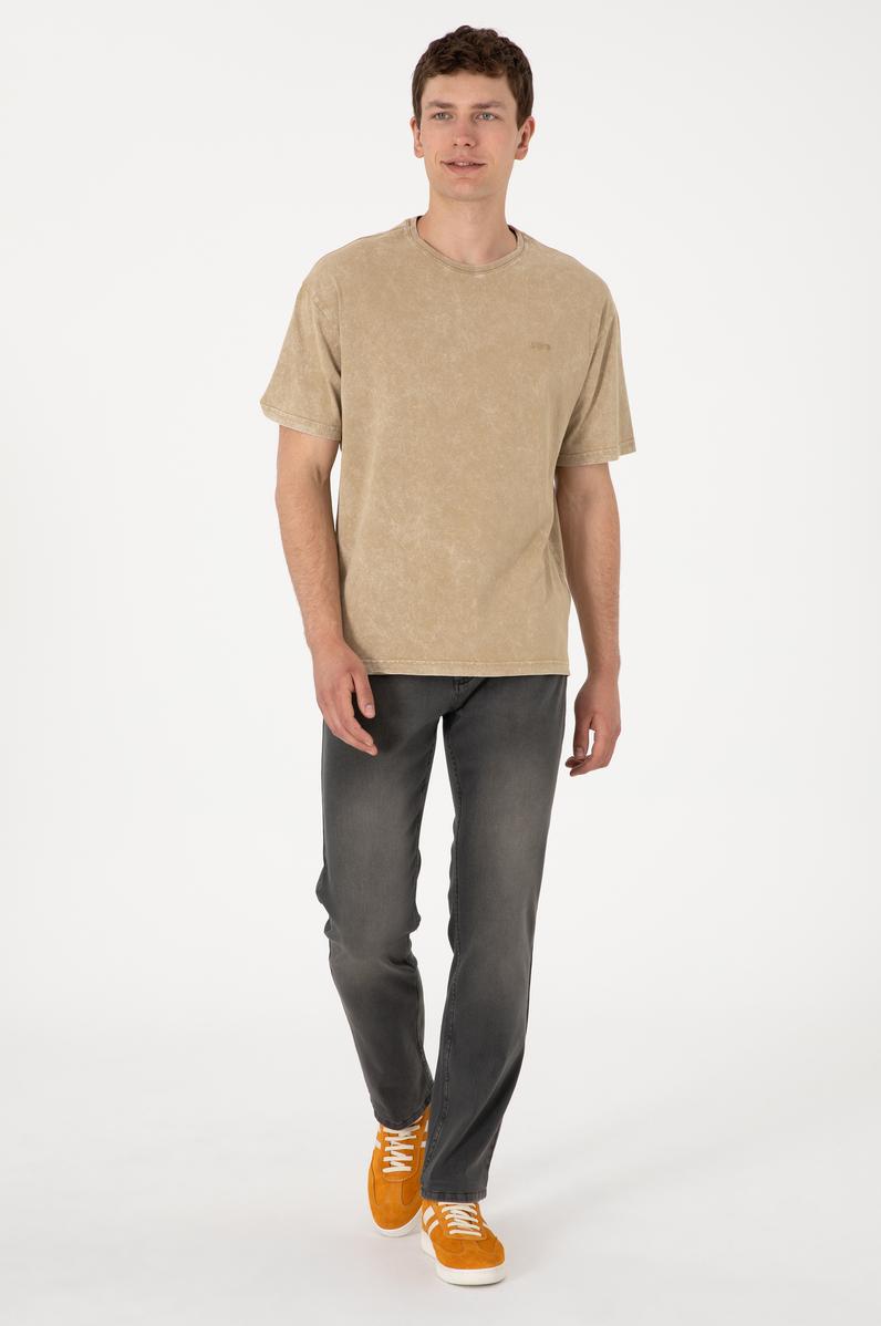 Erkek Açık Haki Jean Pantolon