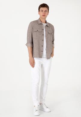 Erkek Camel Örme Gömlek - 50309867006