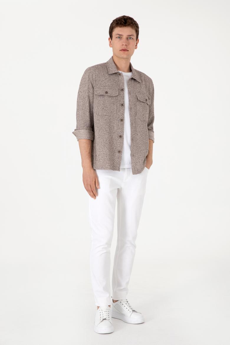 Erkek Camel Örme Gömlek - 50309867006