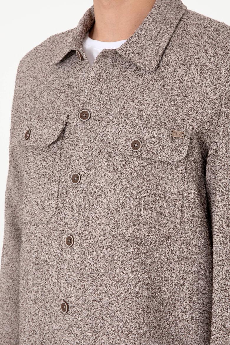 Erkek Camel Örme Gömlek - 50309867006