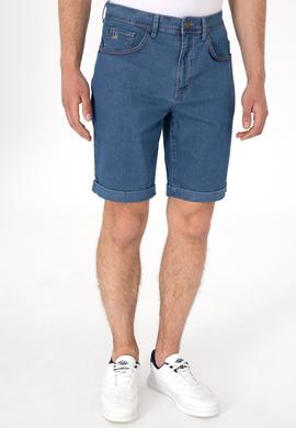 Erkek Mavi Jean Şort - 50304349005
