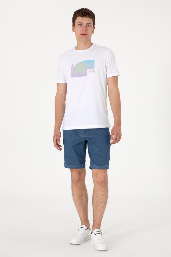 Erkek Mavi Jean Şort