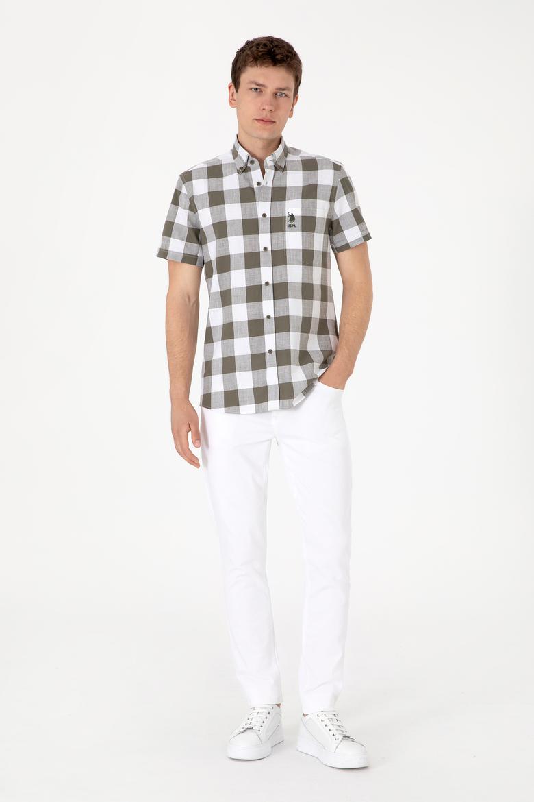 Erkek Vizon Kısa Kollu Gömlek - 50299813032