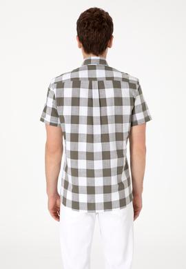 Erkek Vizon Kısa Kollu Gömlek - 50299813032