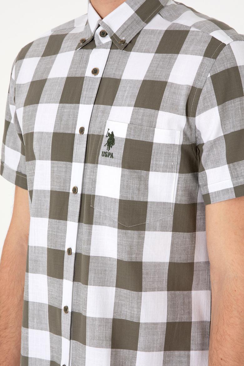 Erkek Vizon Kısa Kollu Gömlek - 50299813032