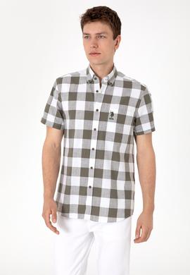 Erkek Vizon Kısa Kollu Gömlek - 50299813032