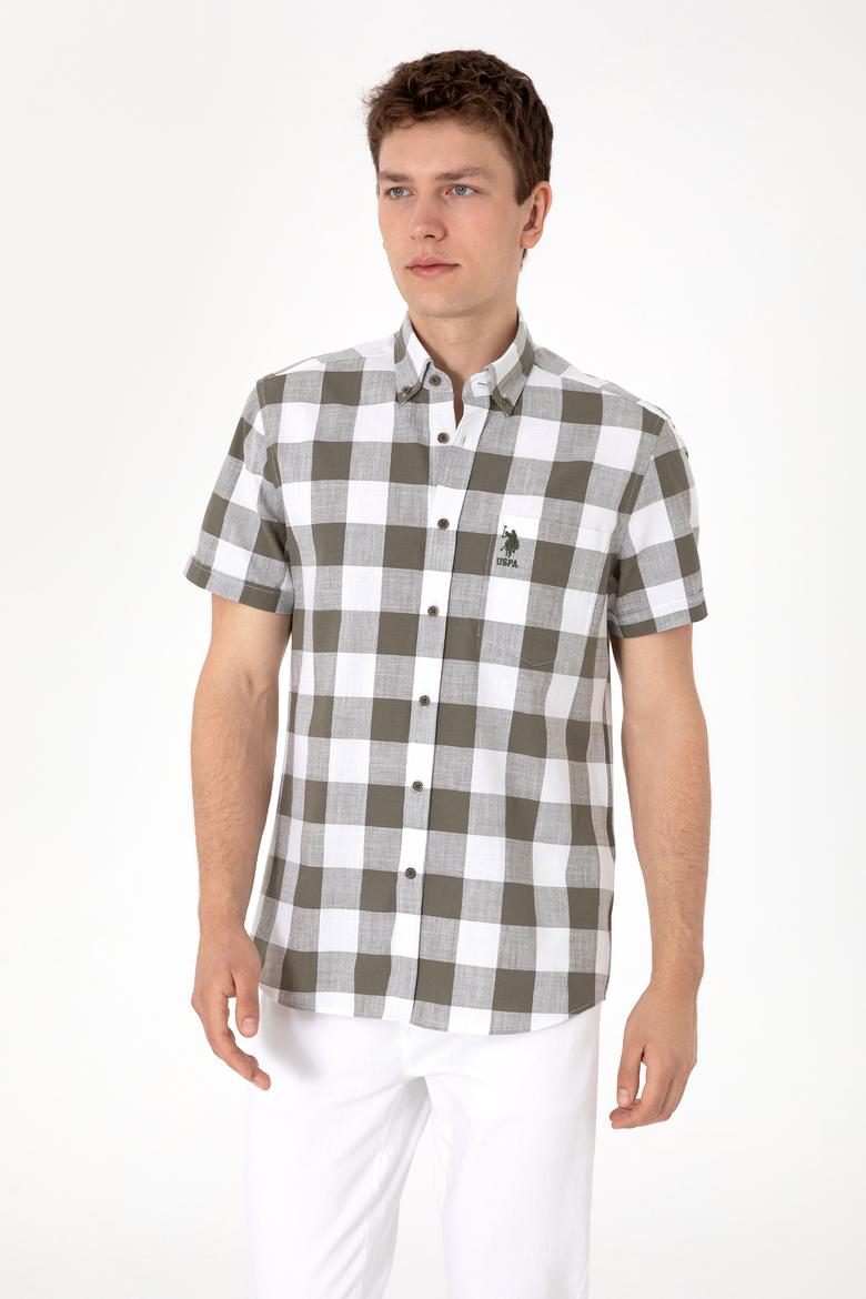 Erkek Vizon Kısa Kollu Gömlek - 50299813032