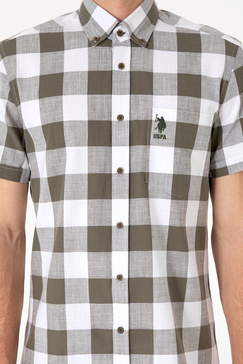 Erkek Vizon Kısa Kollu Gömlek - 50299813032