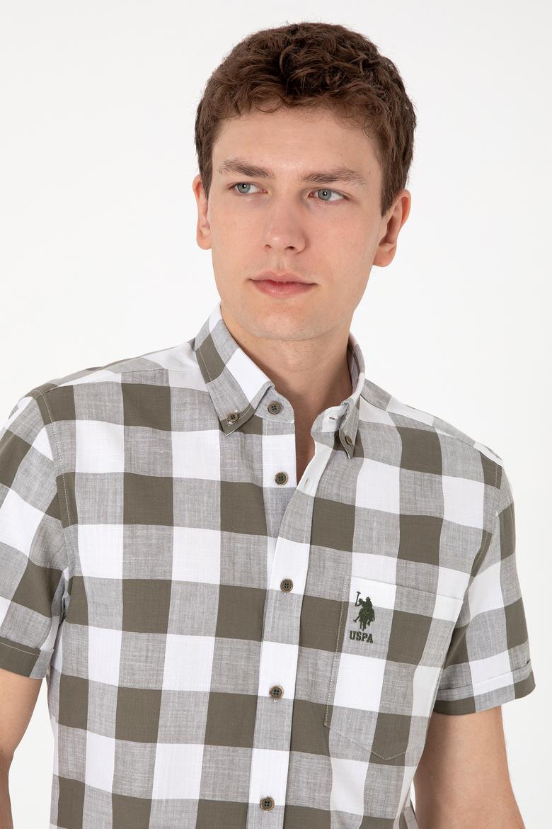 Erkek Vizon Kısa Kollu Gömlek - 50299813032