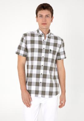 Erkek Vizon Kısa Kollu Gömlek - 50299813032