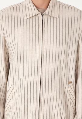 Erkek Krem Fermuarlı Gömlek - 50299602012